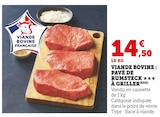 Viande bovine : pavé de rumsteck à griller en promo chez Super U Martigues à 14,50 €