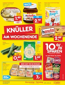 Nutella im Netto Marken-Discount Prospekt "Aktuelle Angebote" mit 60 Seiten (Nordhausen)