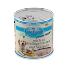 Aktuelle Seelachs Angebote bei Zookauf in Hannover Aktuelles LandFleisch Dog Classic reich an Geflügelherzen und Seelachs mit Gartengemüse 800 g Angebot bei Zookauf in Hannover ab 1,99 €