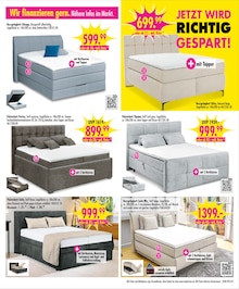 Boxspringbett im SB Möbel Boss Prospekt "JETZT WIRD RICHTIG GESPART!" mit 12 Seiten (Dresden)