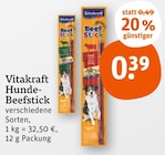 Aktuelles Hunde-Beefstick Angebot bei tegut in Heidelberg ab 0,39 €