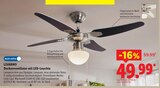 Deckenventilator mit LED-Leuchte im Angebot bei Lidl in Pforzheim Deckenventilator mit LED-Leuchte Angebote von LIVARNO bei Lidl Pforzheim für 49,99 €