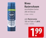 Nivea Rasierschaum oder Rasierceme im Angebot bei famila Nordost in Flensburg Nivea Rasierschaum oder Rasierceme Angebote bei famila Nordost Flensburg für 1,49 €