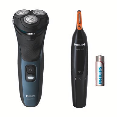 Lidl Mühlhausen - Rotationsrasierer „S3133/57“ + Nasen-/Ohrhaartrimmer „NT1150“ Rotationsrasierer „S3133/57“ + Nasen-/Ohrhaartrimmer „NT1150“ Angebot bei Lidl Mühlhausen im Prospekt LOOKS BY WOLFGANG JOOP