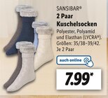 2 Paar Kuschelsocken von SANSIBAR für 7,99 € bei Lidl im Angebot 2 Paar Kuschelsocken von SANSIBAR im aktuellen Lidl Prospekt