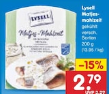 Matjes-Mahlzeit im Angebot bei Netto Marken-Discount in Mühlhausen Matjes-Mahlzeit Angebote von LySell bei Netto Marken-Discount Mühlhausen für 2,79 €