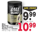 Whey Protein Vanilla Angebote von Max Balance bei E center Offenbach für 9,99 €