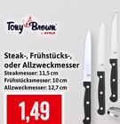 Steak-, Frühstücks-, oder Allzweckmesser im Angebot bei Kaufhaus Stolz in Greifswald Steak-, Frühstücks-, oder Allzweckmesser Angebote von Tony Brown by Stolz bei Kaufhaus Stolz Greifswald für 1,49 €