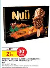 Bâtonnet de crème glacée caramel beurre salé et macadamia d'Australie x4 - Nuii dans le catalogue Intermarché Super