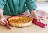 Silikon-Quicheform mit Glasboden ca. Ø 26 x H 4 cm von COOX im aktuellen Lidl Prospekt für 4,99 €