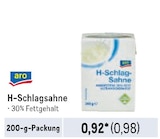 H-Schlagsahne Angebote von aro bei Metro Pirmasens für 0,98 €