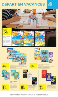 Promotion Cahier Vacances dans le prospectus Carrefour, valable du 09/06/2026 au 22/06/2026 Promo Cahier Vacances dans le catalogue Carrefour du moment à la page 80