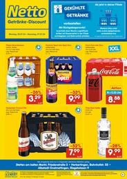 Netto Marken-Discount Prospekt für Albstadt: "Gekühlte Getränke", 2 Seiten, 22.07.2024 - 27.07.2024