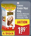 Kinder Maxi King von Ferrero für 1,89 € bei ALDI Nord im Angebot Kinder Maxi King von Ferrero im aktuellen ALDI Nord Prospekt