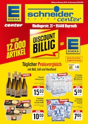 E center Bayreuth Prospekt der aktuellen Woche, gültig von 28.07.2025 bis 02.08.2025 Aktueller E center Bayreuth Prospekt "DISCOUNT BILLIG" mit 2 Seiten