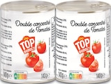 Double concentré de tomates - Top Budget en promo chez Intermarché Super Reims à 1,28 €