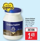 Crème fraîche Angebote von Unsere Heimat bei Marktkauf Friedrichshafen für 1,49 €