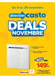 Prospectus Castorama à Cournonsec, "DEALS DE NOVEMBRE", 1 page de promos valables du 05/11/2025 au 24/11/2025