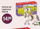 Reiterin mit Lippizzaner Stute von Schleich im aktuellen V-Markt Prospekt für 14,99 €