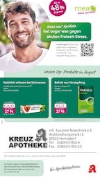 Apotheken Prospekt von mea - meine apotheke in Hermsdorf Aktueller mea - meine apotheke Apotheken Prospekt für Hermsdorf: Unsere August-Angebote mit 4} Seiten, 01.08.2026 - 31.08.2026