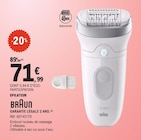 Épilateur - BRAUN dans le catalogue E.Leclerc