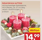 Adventskranz auf Holz im Angebot bei Netto Marken-Discount in Fürth Adventskranz auf Holz Angebote bei Netto Marken-Discount Fürth für 14,99 €