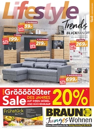 BRAUN Möbel-Center Prospekt für Freiburg mit 12 Seiten BRAUN Möbel-Center Prospekt für Freiburg: "Lifestyle Trends", 12 Seiten, 15.10.2025 - 09.12.2025