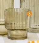 B&M Épinay-sur-Seine - Promo Set de 4 verres bas striés Promo Set de 4 verres bas striés à 6,99 € dans le catalogue B&M à Épinay-sur-Seine