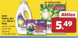 Pulver von Ariel für 5,49 € bei combi im Angebot Pulver von Ariel im aktuellen combi Prospekt
