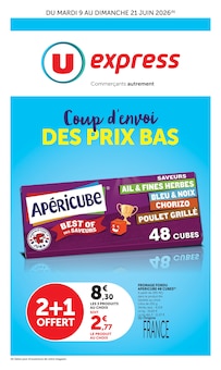 Catalogue U Express de la semaine "U Express" avec 1 pages, valide du 09/06/2026 au 21/06/2026 pour Saint-Jeannet et alentours Prospectus U Express de la semaine "U Express" avec 1 pages, valide du 09/06/2026 au 21/06/2026 pour Saint-Jeannet et alentours