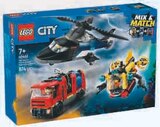 City Helicoptere, Camion de Pompiers et Sous-Marin Modulable - LEGO - Super U à Grenoble City Helicoptere, Camion de Pompiers et Sous-Marin Modulable - LEGO en promo chez Super U Grenoble à 37,99 €