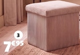 Pouf coffre clara - Gifi Pouf coffre clara à 79,95 € dans le catalogue Gifi