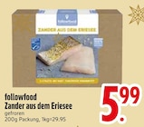 Zander aus dem Eriesee Angebote von followfood bei EDEKA Friedrichshafen für 5,99 €