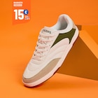 Promo Baskets basses à lacets blanc homme à 15,00 € dans le catalogue La Halle à Nogent-le-Rotrou