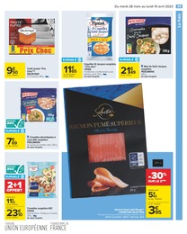Prix et réduction Poisson surgelé dans le prospectus Carrefour en cours Offre Poisson surgelé dans le catalogue Carrefour du moment à la page 39