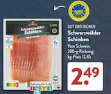 Schwarzwälder Schinken im Angebot bei ALDI SÜD in Wesel Schwarzwälder Schinken Angebote von Gut Drei Eichen bei ALDI SÜD Wesel für 2,49 €