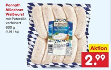Netto Marken-Discount Kißlegg - Münchner Weißwurst Münchner Weißwurst Angebot bei Netto Marken-Discount Kißlegg im Prospekt "DU WILLST NÄRRISCH GÜNSTIG EINKAUFEN? DANN GEH DOCH ZU NETTO!"