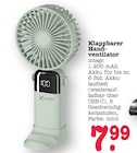 Aktuelles Klappbarer Handventilator Angebot bei E center in Mainz ab 7,99 €
