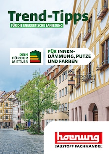 Hornung Prospekt Trend-Tipps FÜR DIE ENERGETISCHE SANIERUNG mit  Seiten in Sankt Leon-Rot und Umgebung