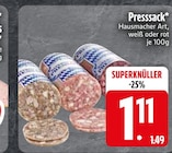 Presssack Hausmacher Art weiß im EDEKA Prospekt Presssack Hausmacher Art weiß  im aktuellen EDEKA Prospekt für 1,11 €