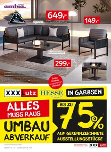 Terrassenmöbel im XXXLutz Möbelhäuser Prospekt "UMBAUABVERKAUF" mit 32 Seiten (Hannover)