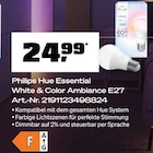 Hue Essential White & Color Ambiance E27 von Philips im aktuellen OBI Prospekt für 24,99 €