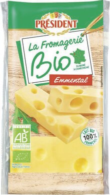 Géant Casino Limoges - Emmental la fromagerie bio 29% mg Promo Emmental la fromagerie bio 29% mg dans le catalogue Géant Casino "Sélection Bio" à Limoges
