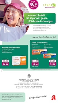 Aktueller mea - meine apotheke Prospekt "Unsere Juli-Angebote" für Lübeck Aktueller mea - meine apotheke Prospekt für Lübeck mit Seiten