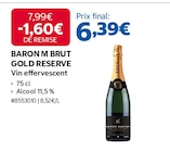 Brut Gold Reserve Vin effervescent - Baron M à 6,39 € dans le catalogue Costco