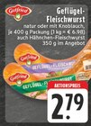Geflügel-Fleischwurst natur Angebote von Gutfried bei E center Remscheid für 2,79 €