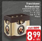 Hefeweissbier im Angebot bei EDEKA in Mülheim Hefeweissbier Angebote von Franziskaner bei EDEKA Mülheim für 8,99 €