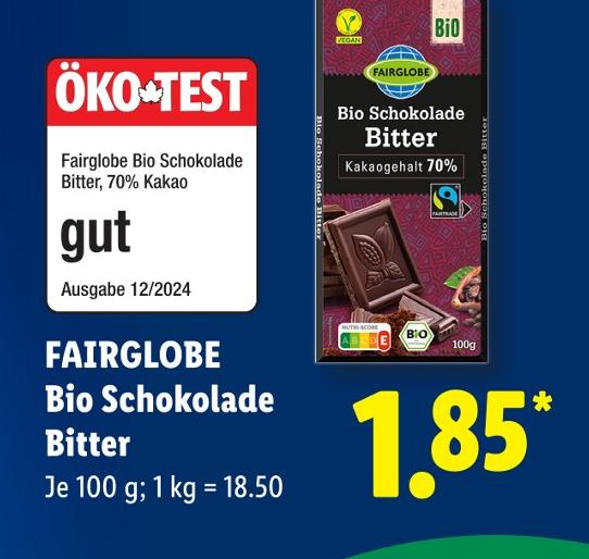 Bio Schokolade Bitter