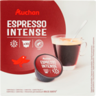 CAPSULES DE CAFÉ ESPRESSO INTENSE AUCHAN - AUCHAN - Auchan Hypermarché à Grasse CAPSULES DE CAFÉ ESPRESSO INTENSE AUCHAN - AUCHAN en promo chez Auchan Hypermarché Grasse à 6,80 €