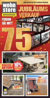wohnstore Westermann Prospekt der Woche "JUBILÄUMSVERKAUF" Seite 1, 03.06.2025 bis 30.06.2025 für Rheda-Wiedenbrück Aktueller wohnstore Westermann Prospekt "JUBILÄUMSVERKAUF" Seite 1 von 12 Seiten für Rheda-Wiedenbrück